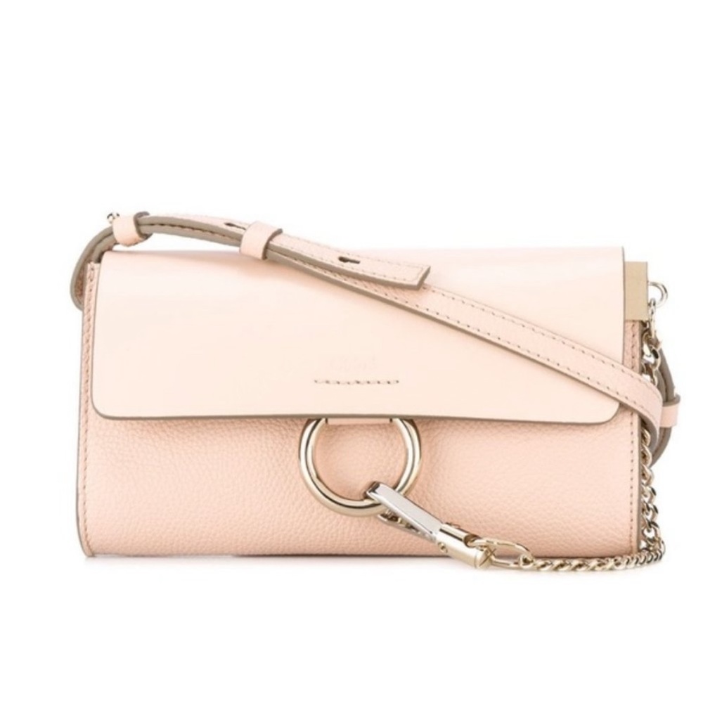 🌸Chloe Faye Crossbody Wallet on a Chain Bag Blush🌸